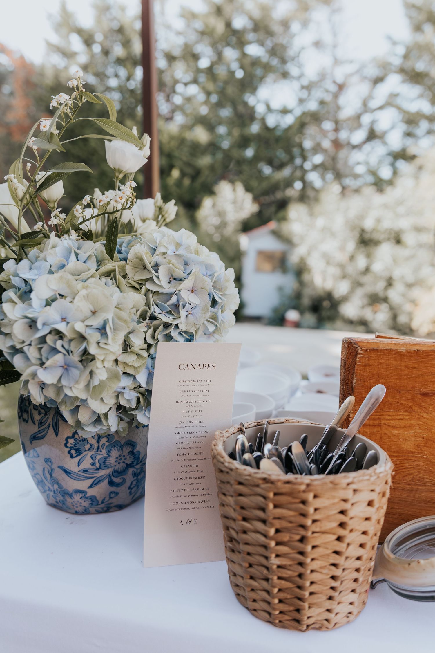 Wedding floral details at Le Petit Roulet Provence