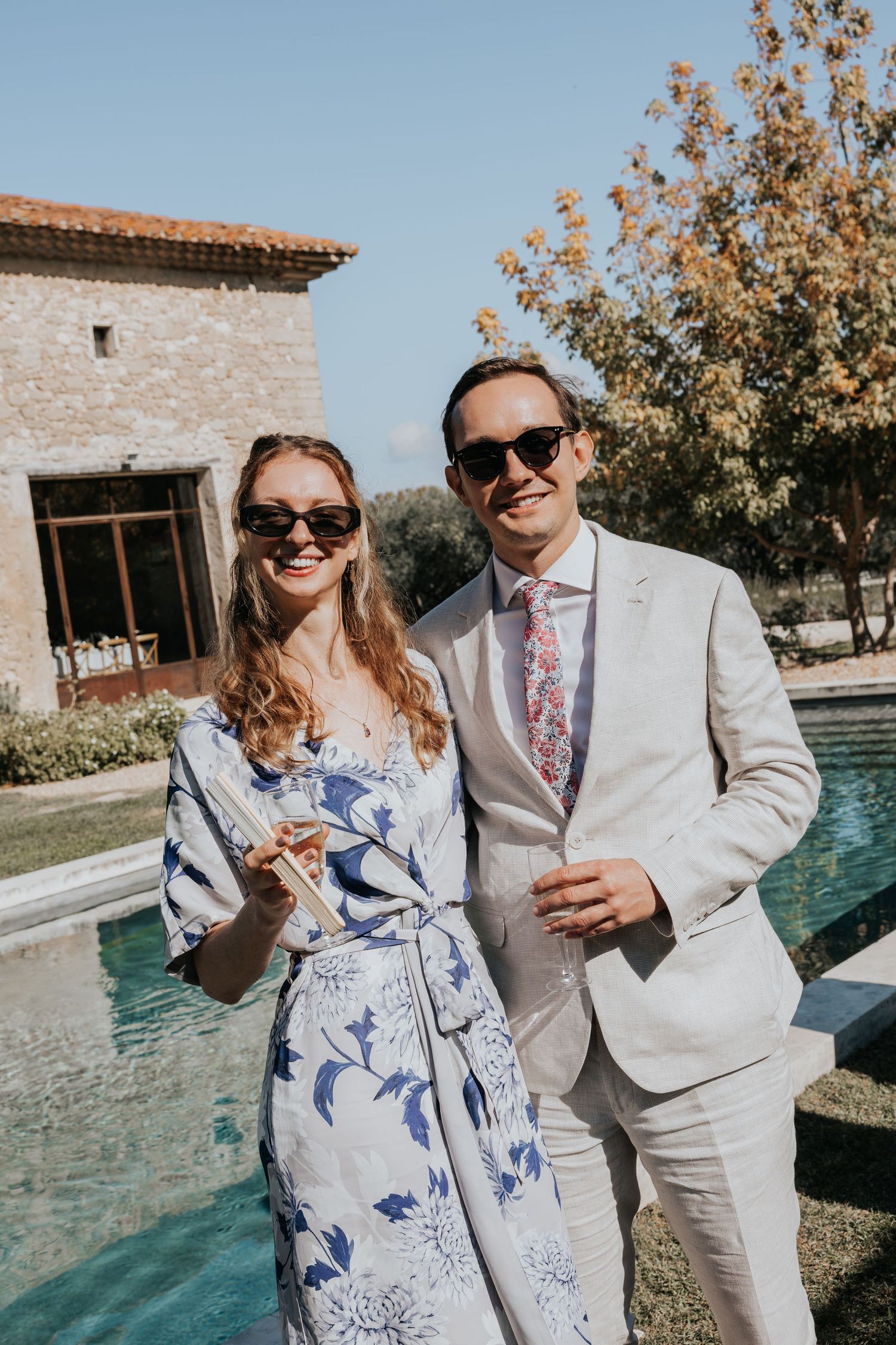 guests at Wedding reception at Le Petit Roulet France