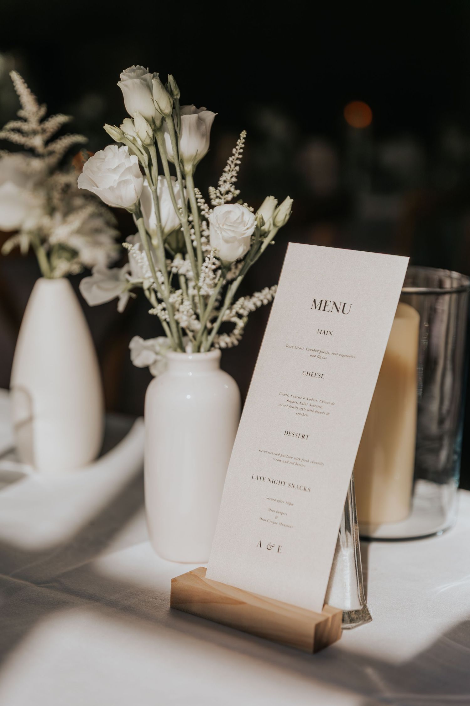 Wedding table styling at Le Petit Roulet France