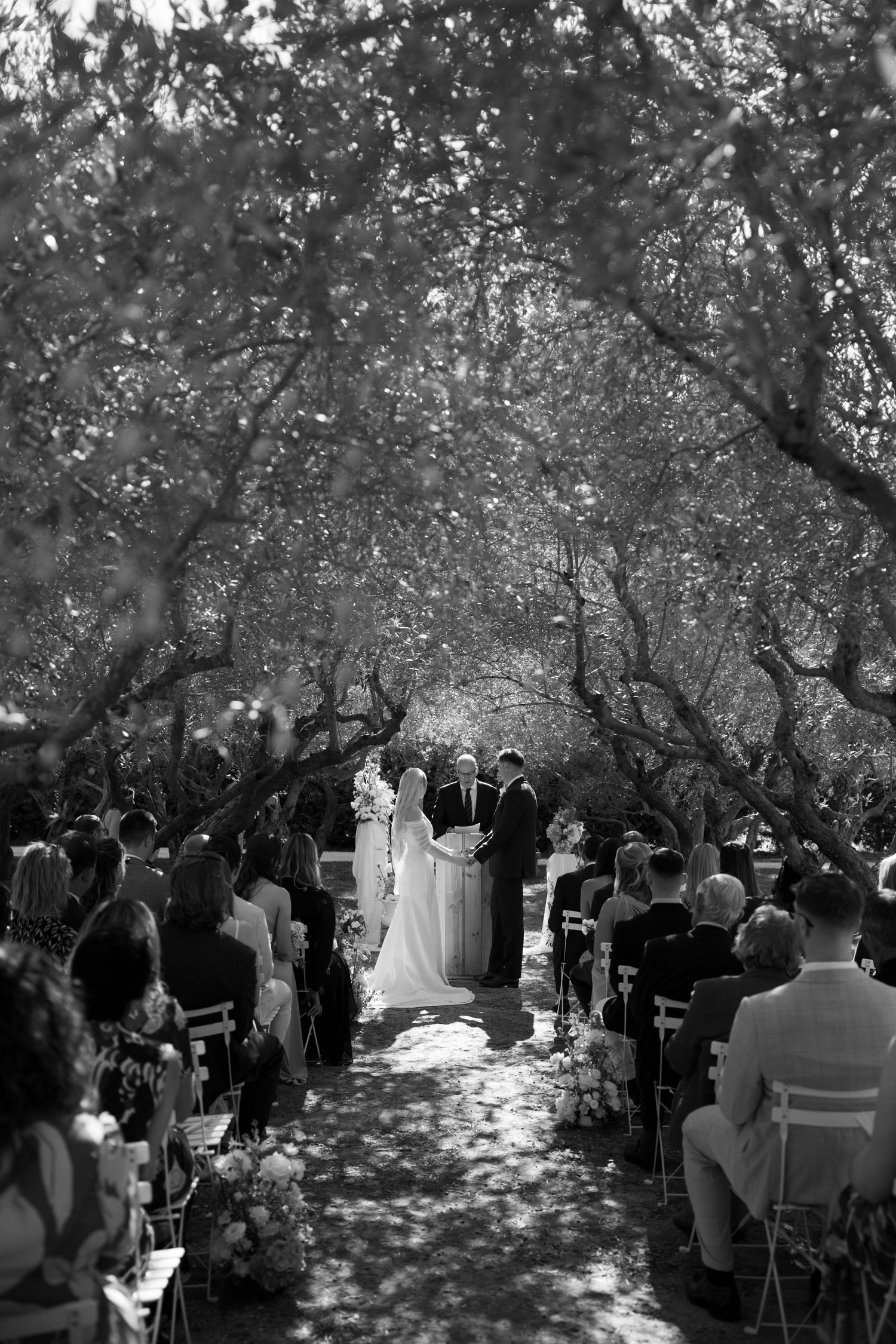 Ceremony at Le Petit Roulet wedding venue in Provence