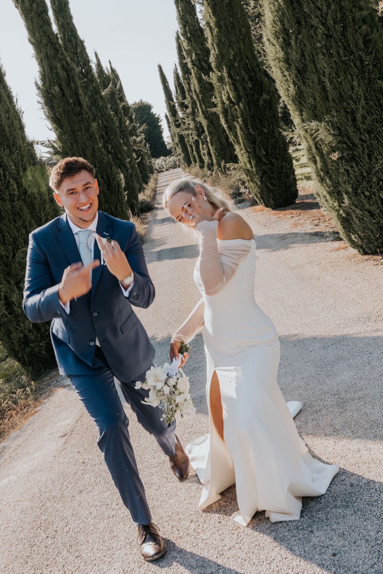 fun couple photos at destination wedding France