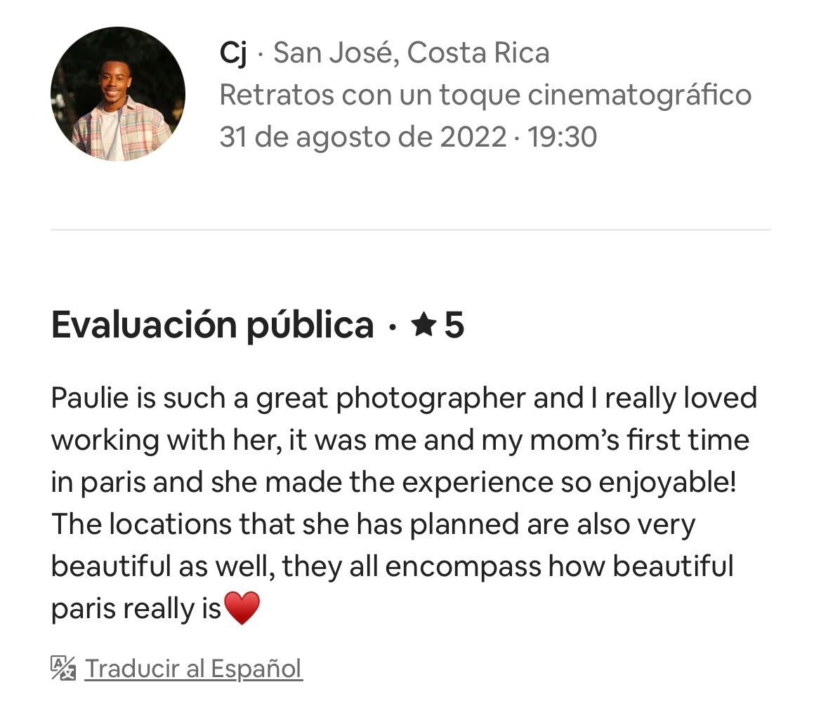 👉 5.0 ★ rating – 100+ five-star reviews | 15 years experience - Paulie Delic - Paris - Photographer - Reddit
