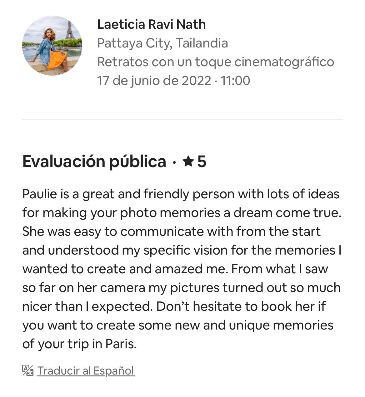 👉 5.0 ★ rating – 100+ five-star reviews | 15 years experience - Paulie Delic - Paris - Photographer - Reddit