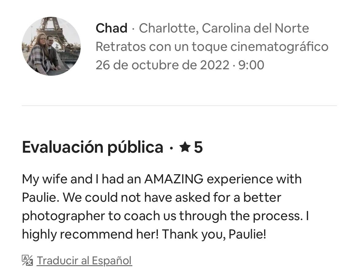👉 5.0 ★ rating – 100+ five-star reviews | 15 years experience - Paulie Delic - Paris - Photographer - Reddit