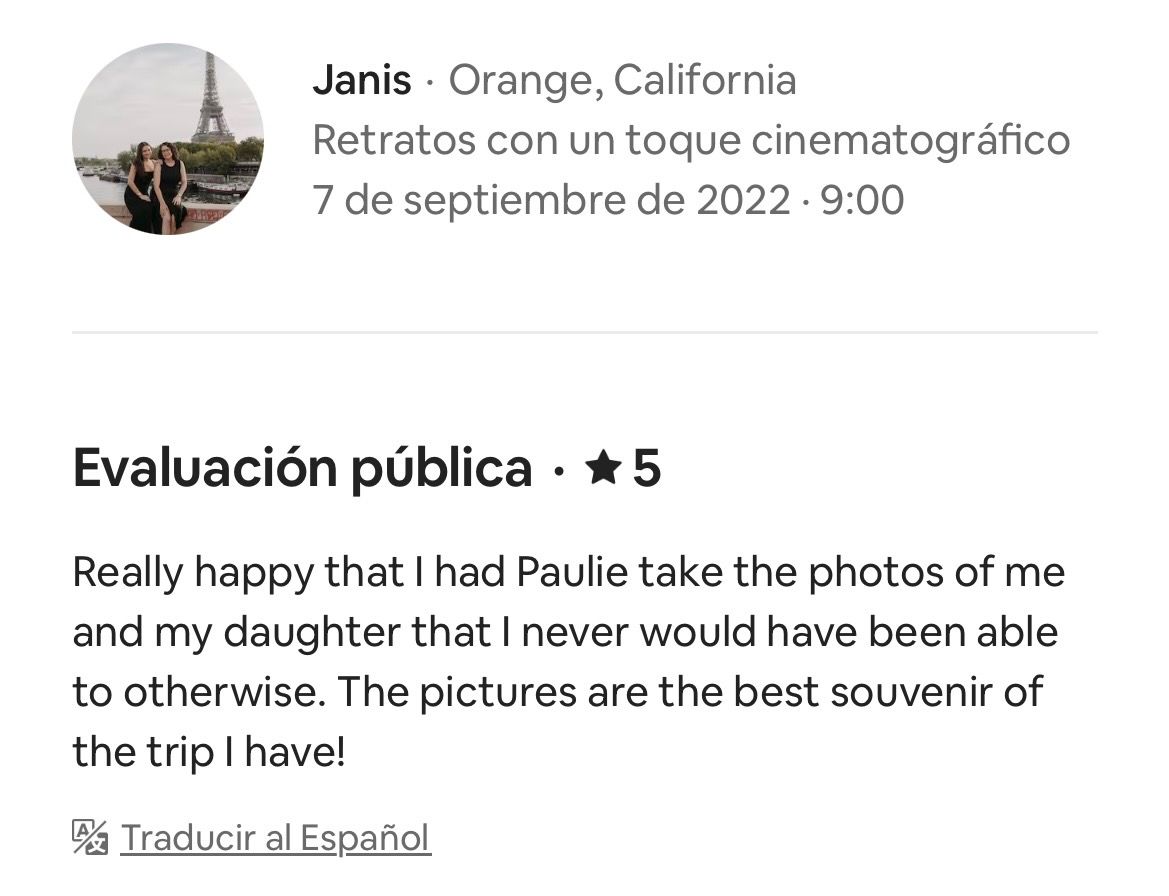 👉 5.0 ★ rating – 100+ five-star reviews | 15 years experience - Paulie Delic - Paris - Photographer - Reddit