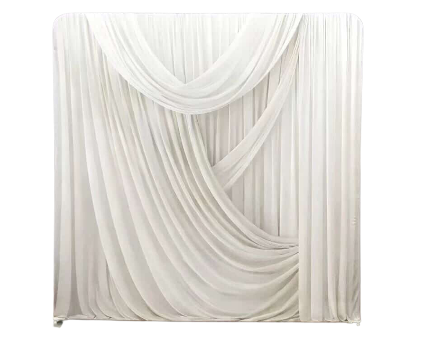 WHITE DRAPING