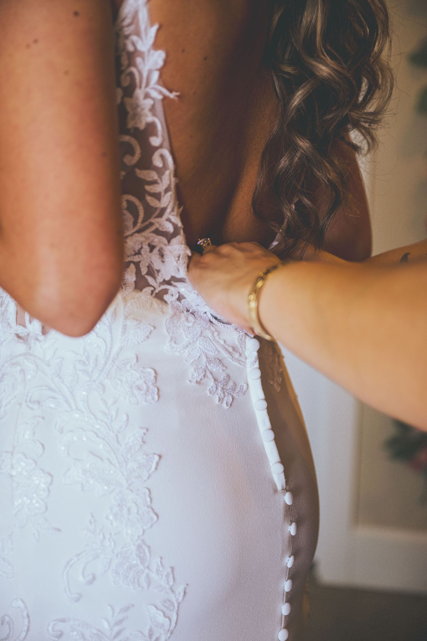 First look on the wedding day