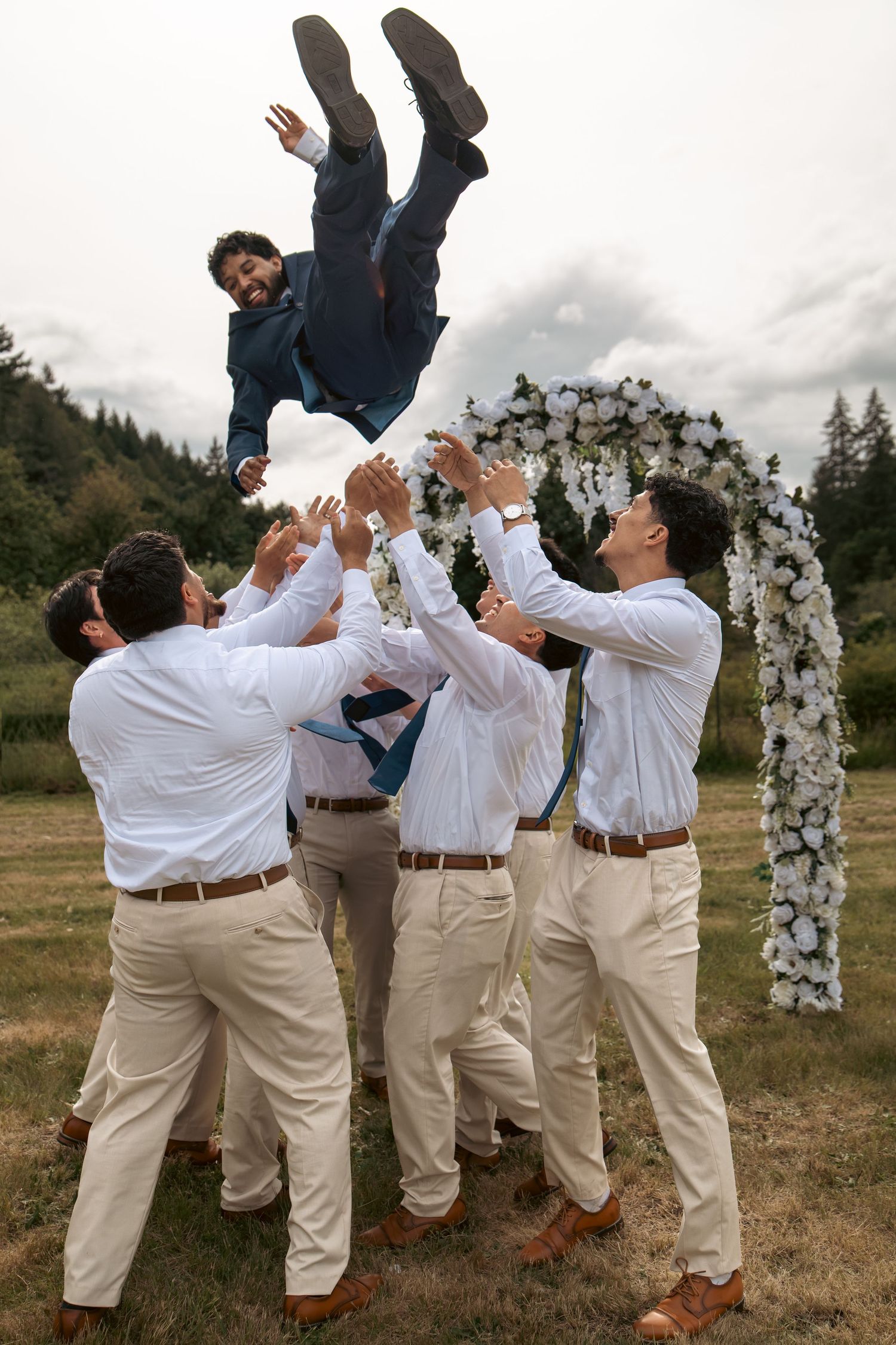 Wedding day moment