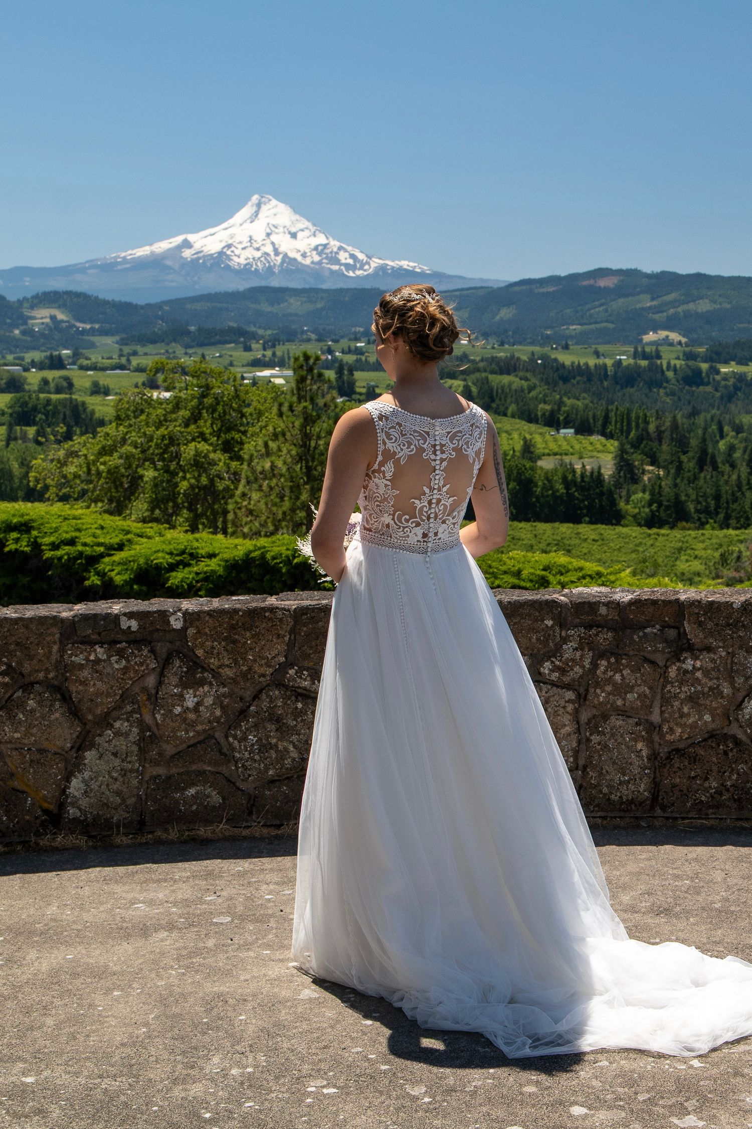 Wedding day moment