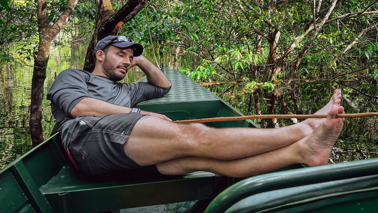 Amazon fishing portrait in Brazil