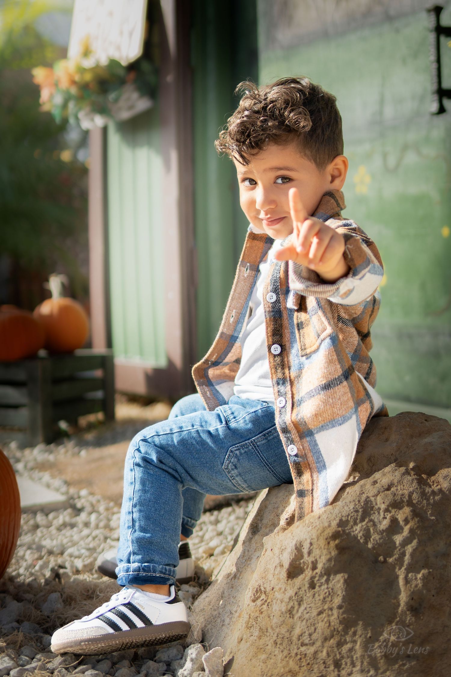 Natural child's portrait in South Florida