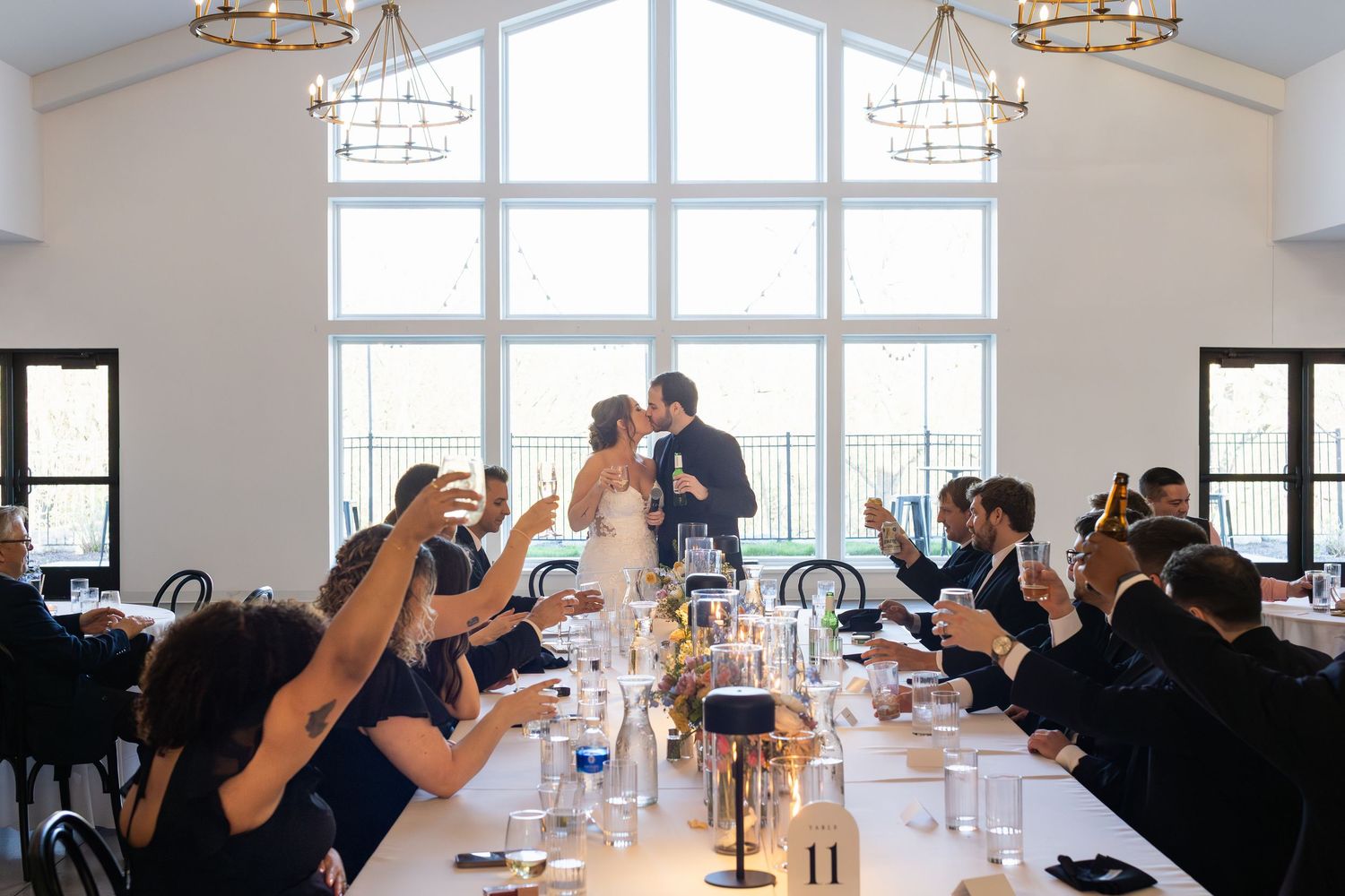 Bride and Groom speech to everyone attending a wisconsin wedding