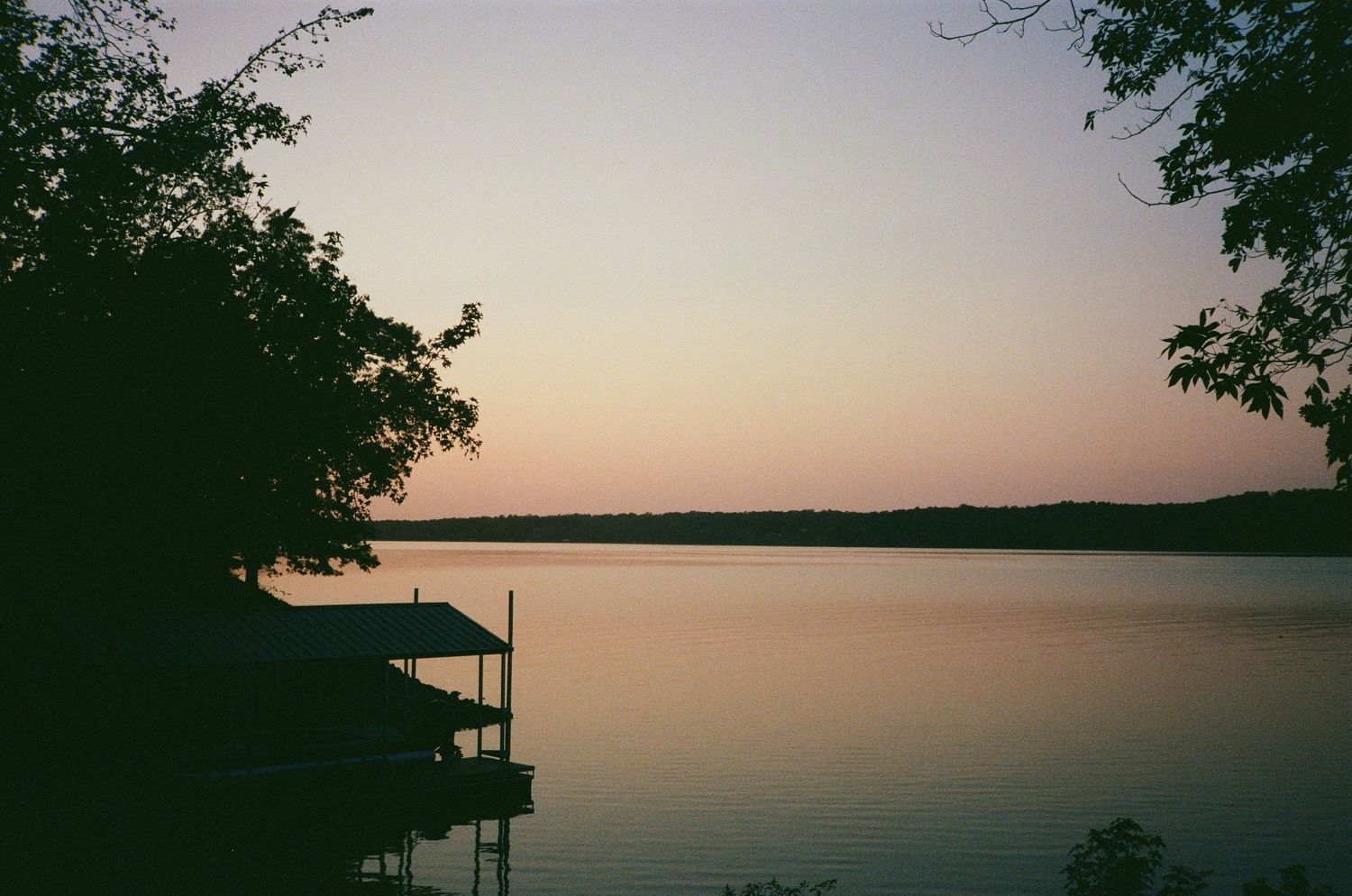 35mm photograph of a colorful sunset.