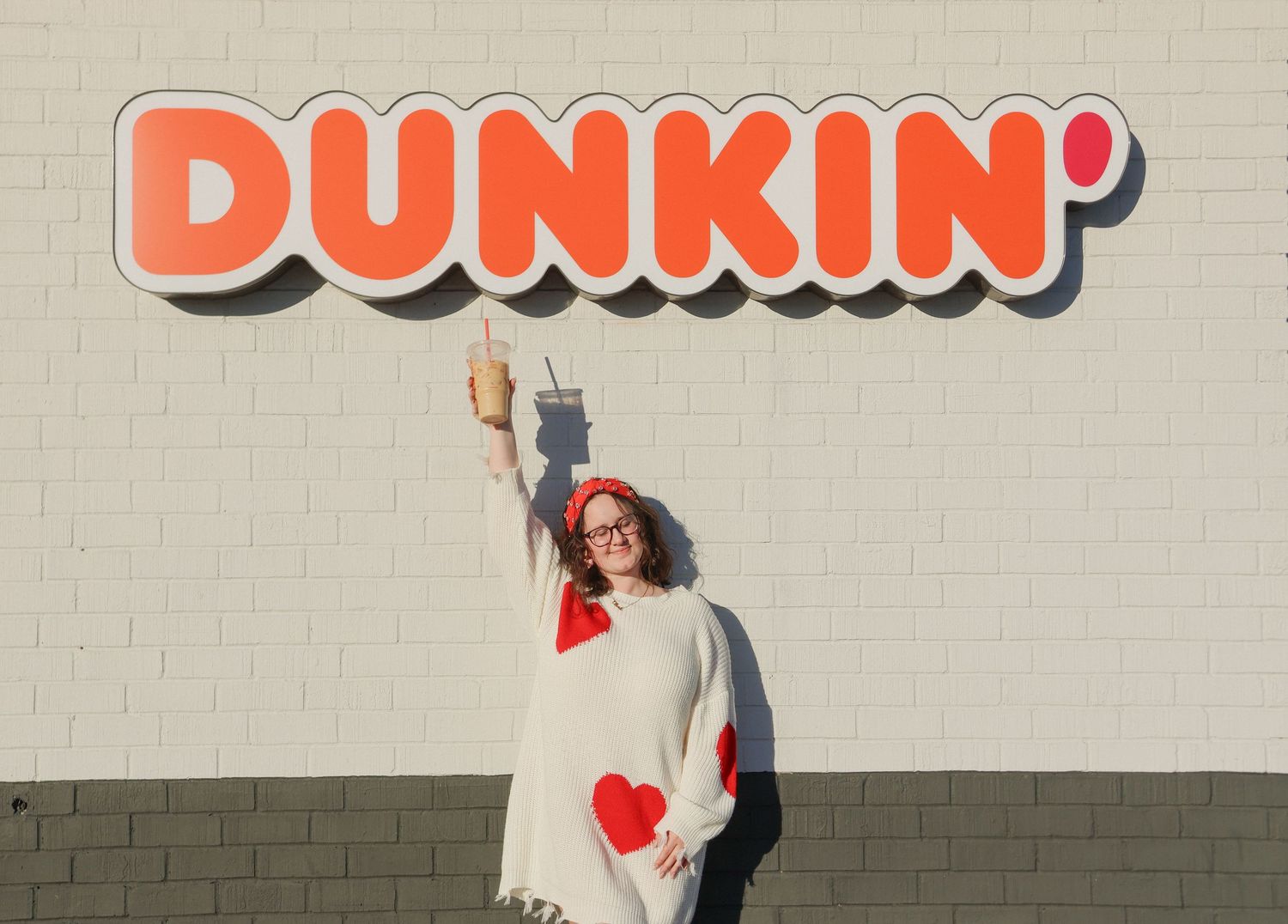 Senior Session at Dunkin' Donuts Shop