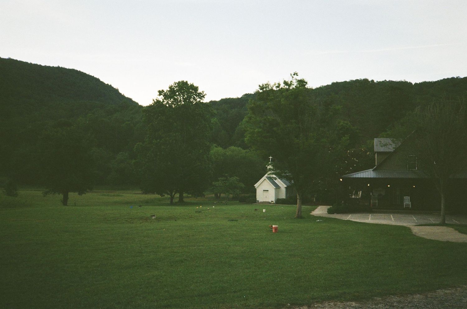 35mm photograph of a chapel.