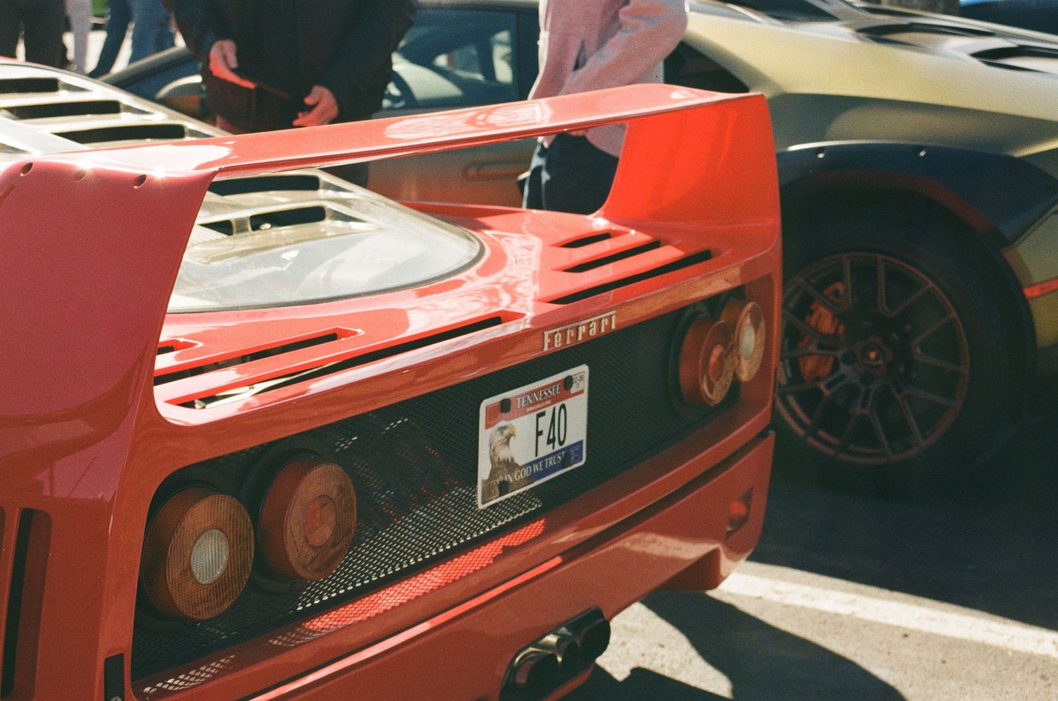 35mm photograph of an F40 luxury car.