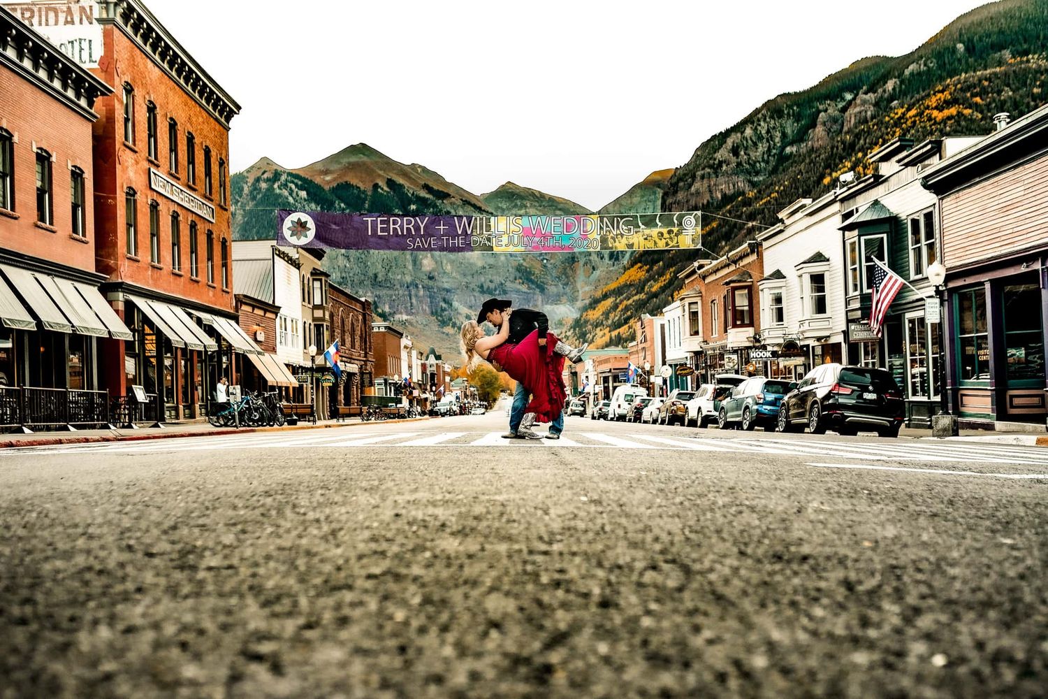 A figure dances in the historic streets of a Colorado mountain town.