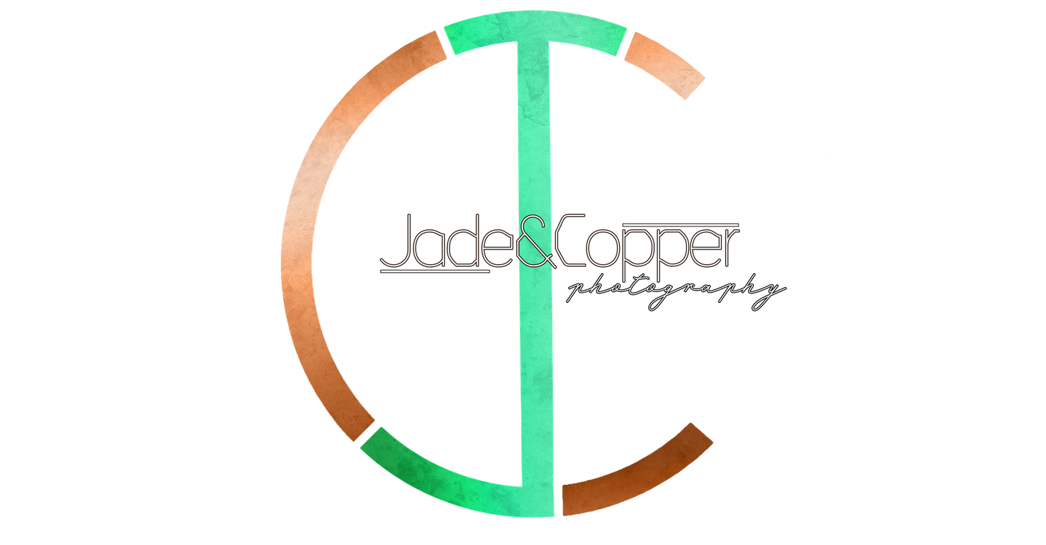 Green and copper circular logo design with text elements.