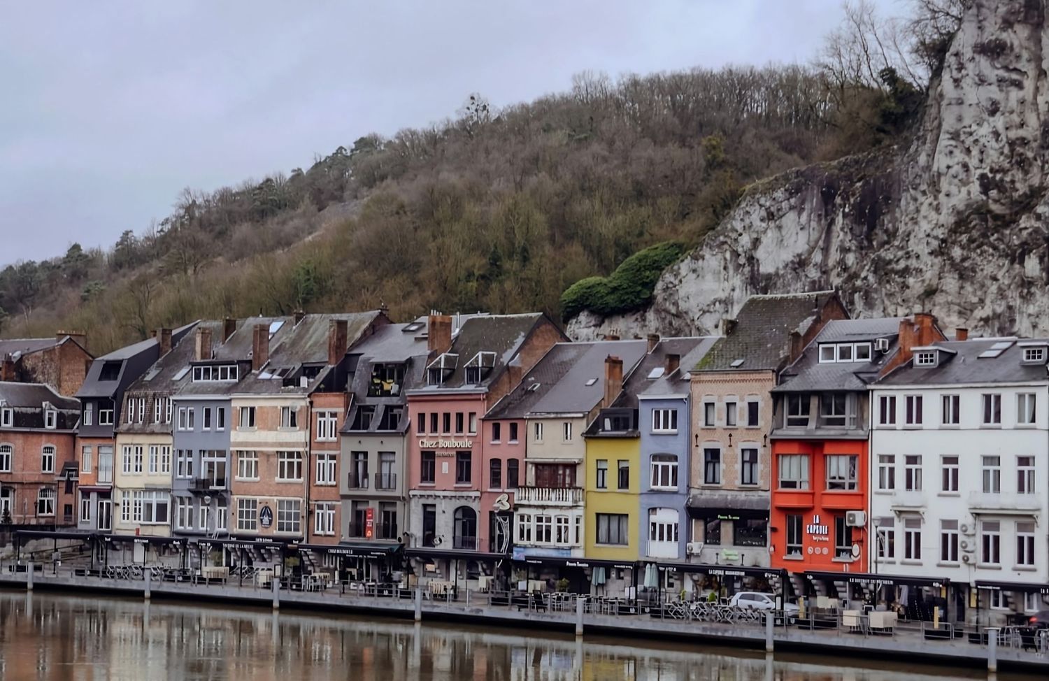 Dinant's vibrant waterfront, Belgium