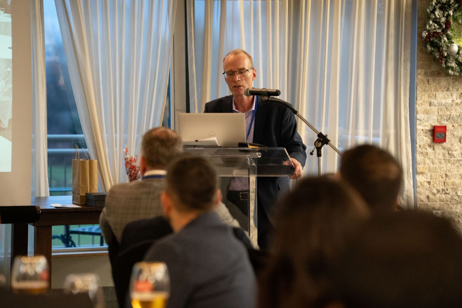 speaker at a corporate event