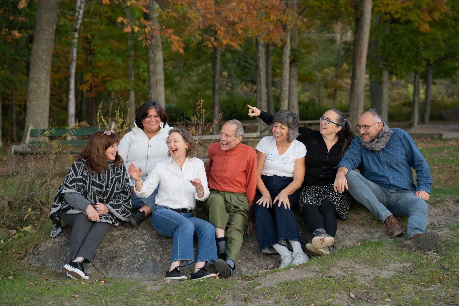 group of people on retreat