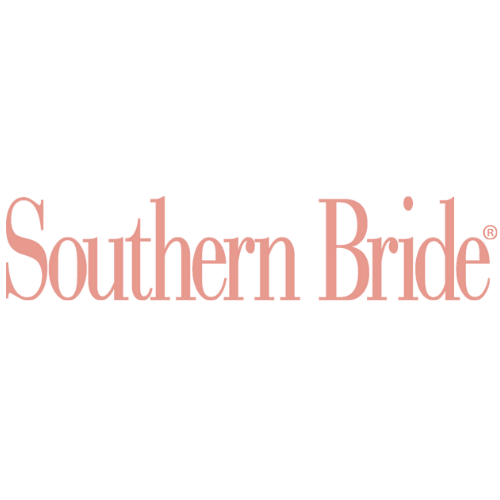 Southern Bride magazine logo in elegant pink serif font on a white background.