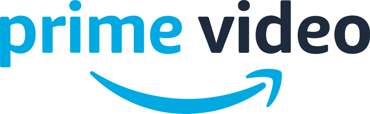 The Amazon Prime Video logo featuring blue and black text with a curved smile design underneath.