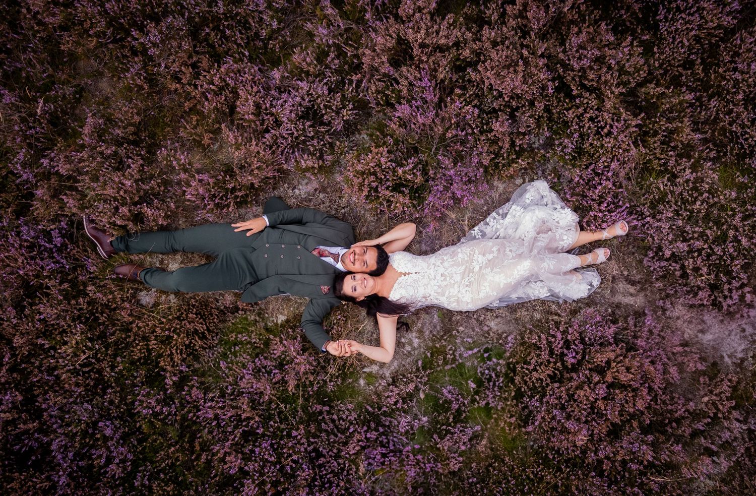 Photos by Jill - trouwfotograaf van het zuiden - droneshot op Brunsummerheide