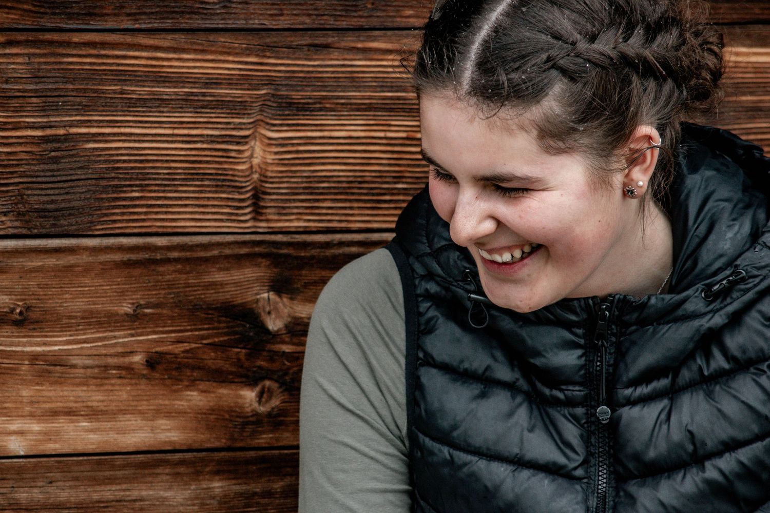 Portrait, Holz, Selfie, Natur
