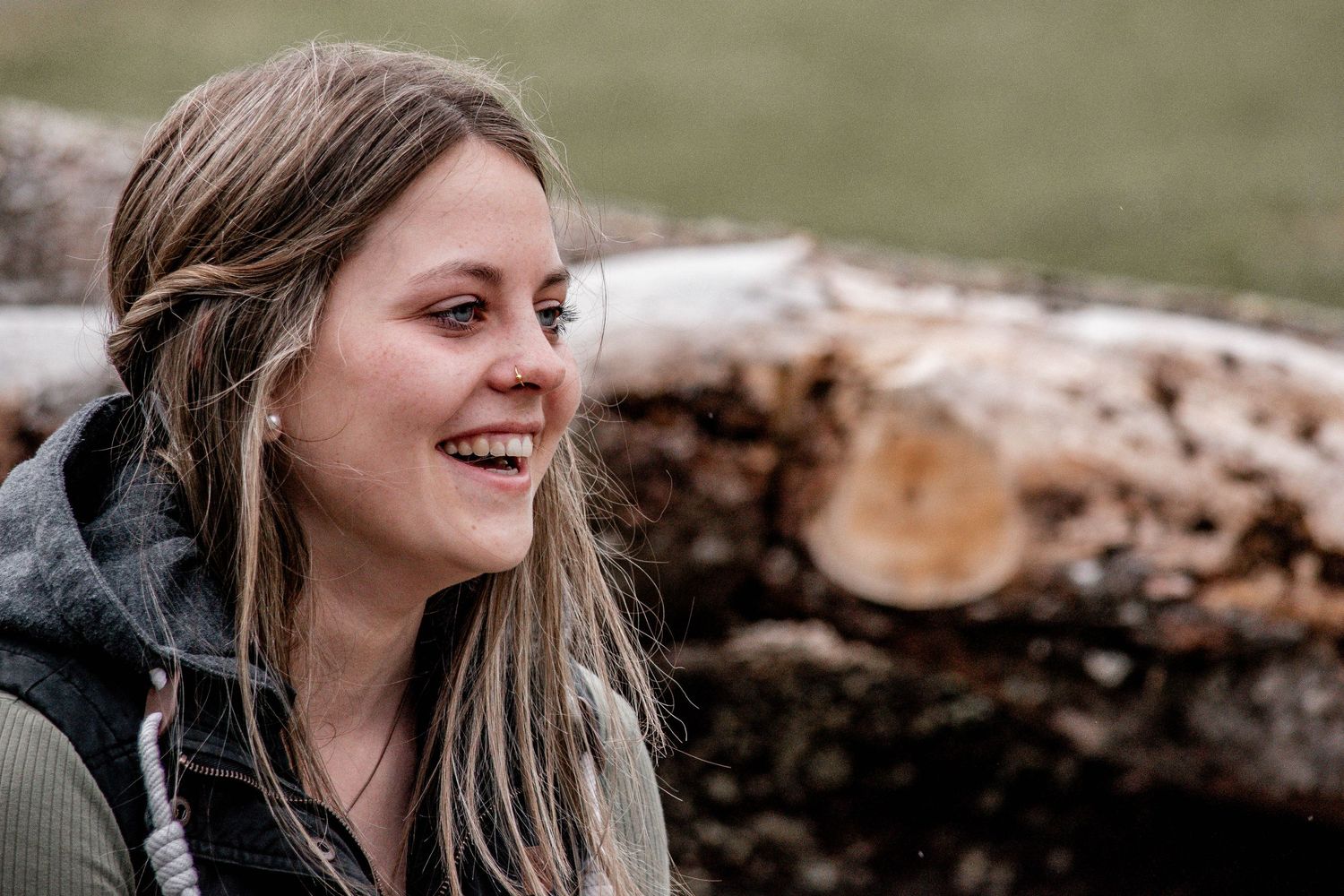 Portrait, Holz, Selfie, Natur