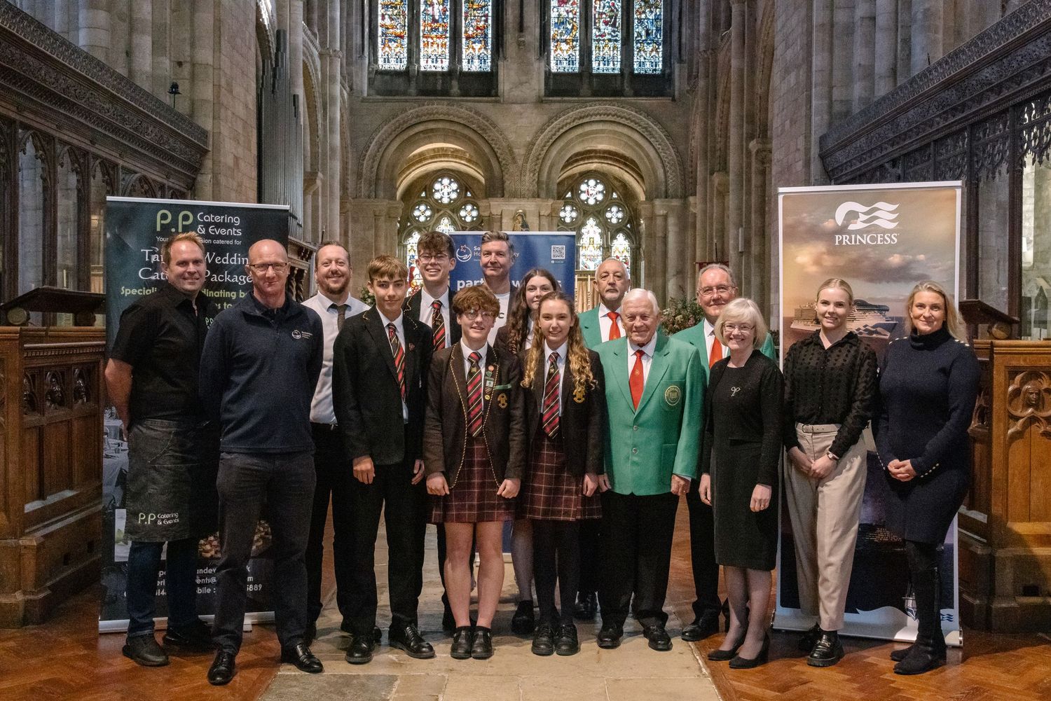 Southampton Hospitals Charity Christmas Carol Concert Launch 2025, with Princess Cruises at Romsey Abbey.