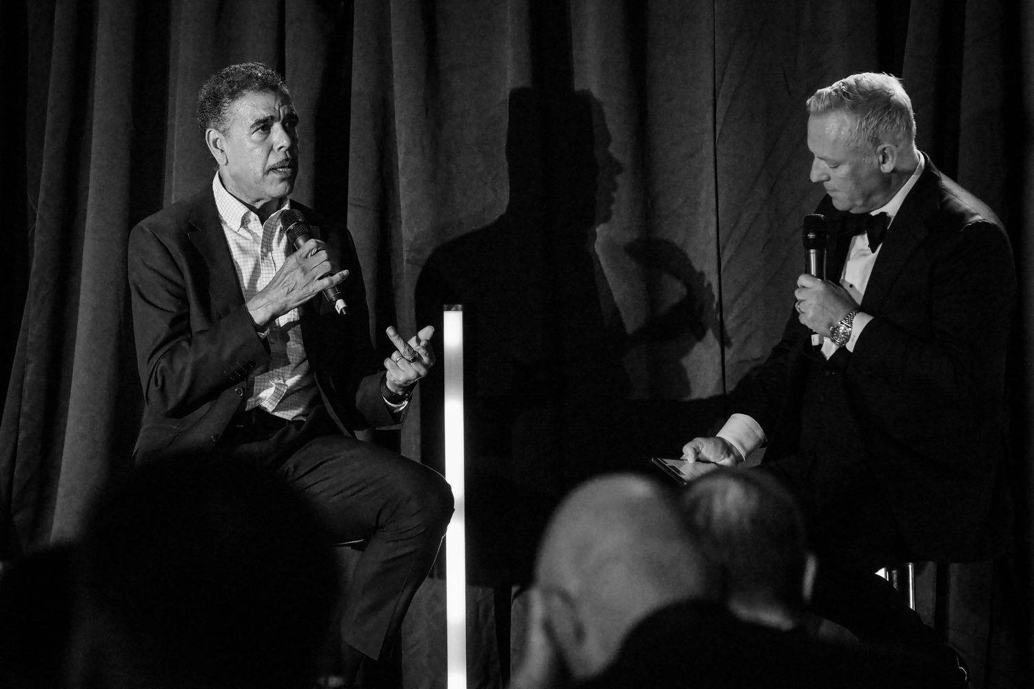 Chris Kamara Q&A at a Charity event.