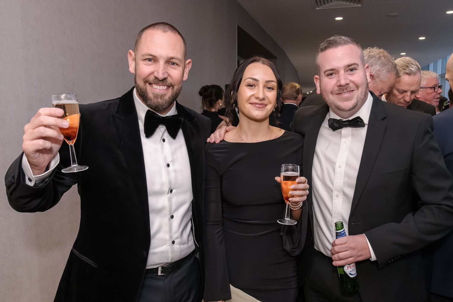 Guests enjoying charity event.