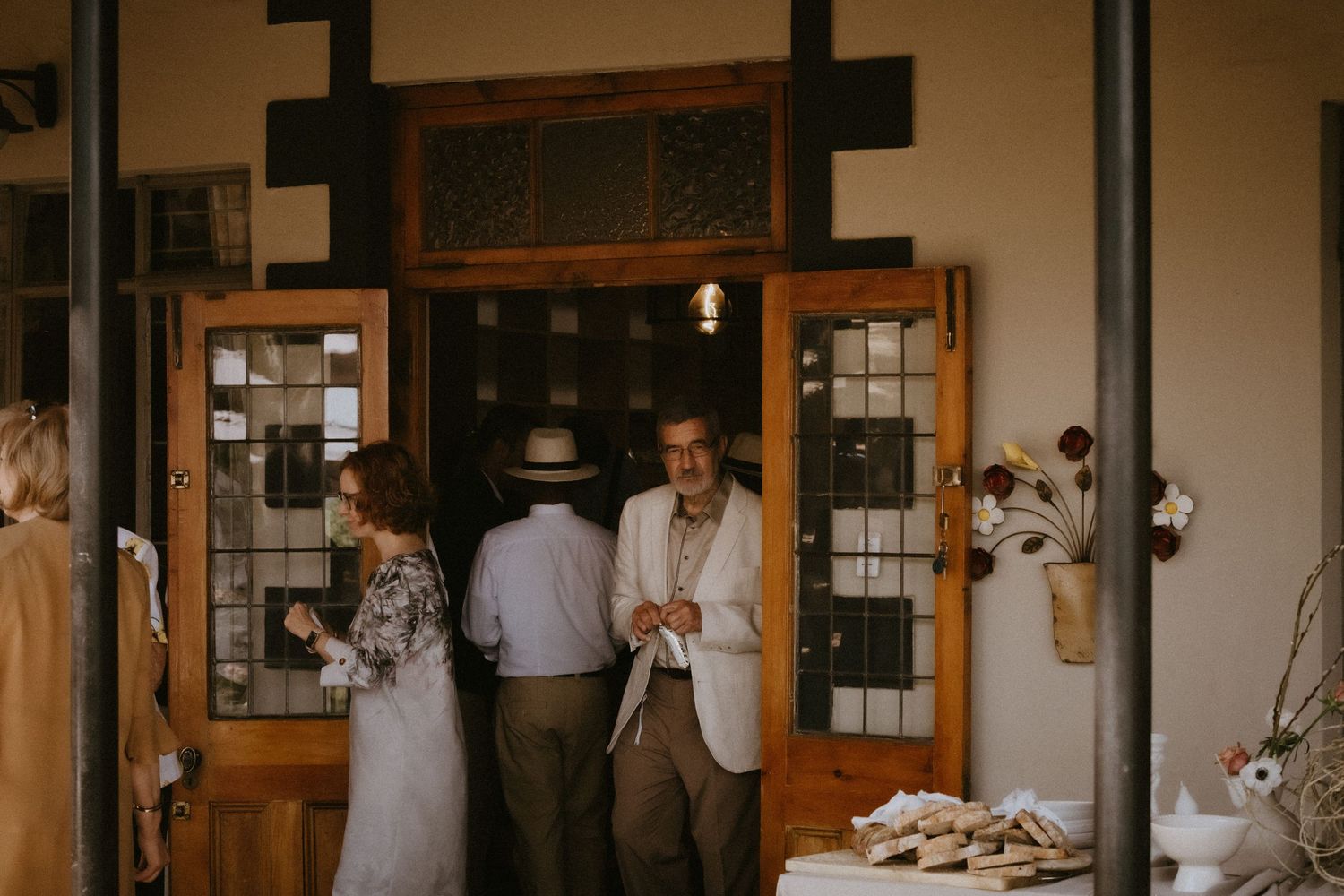 Wedding guests at a wedding