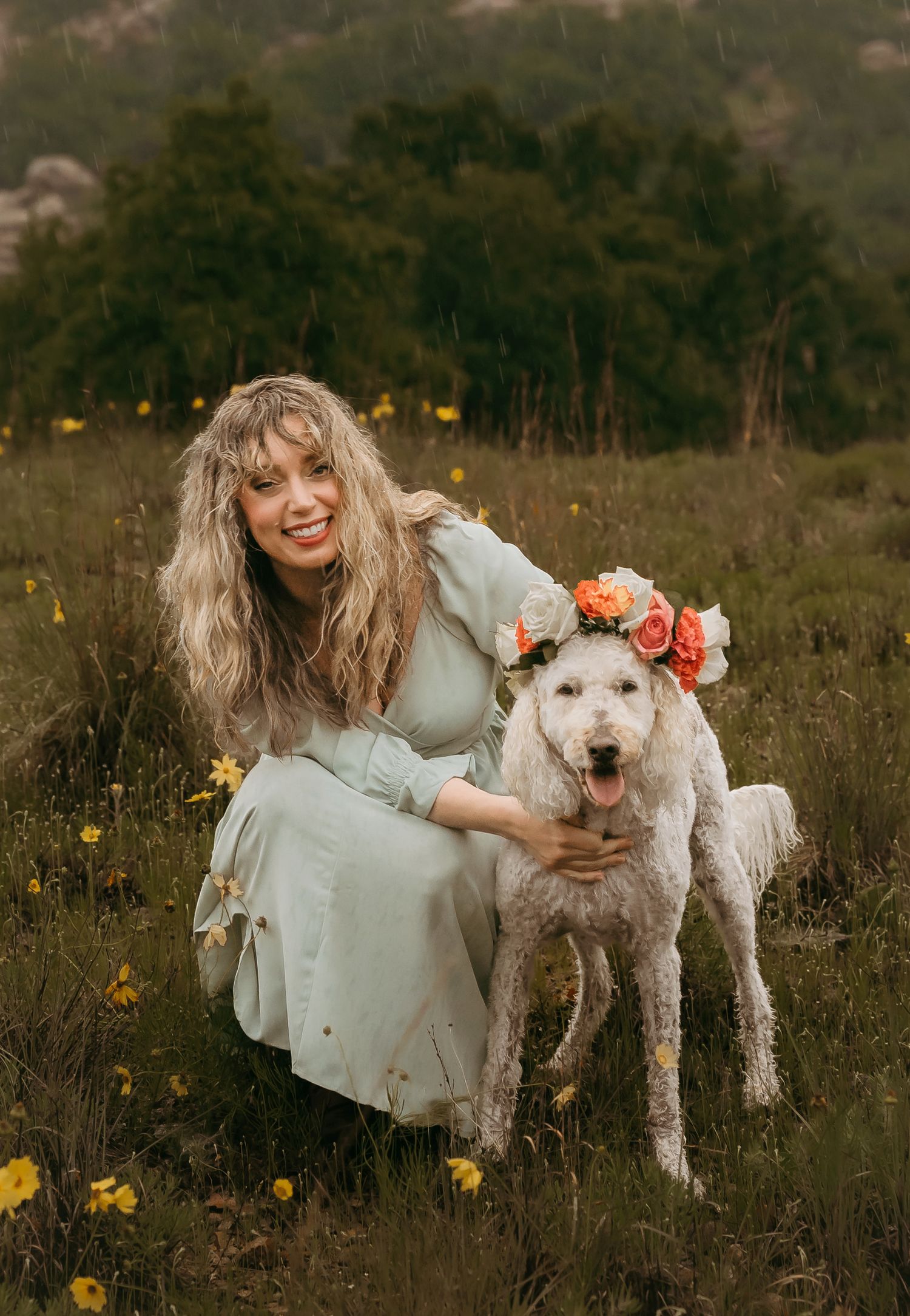 Wichita Wildlife Mountains Refuge Altus Oklahoma Family Session Photoshoot Lawton, Indiahoma, Medicine Park, Dogs pets furbaby, rainy cloudy