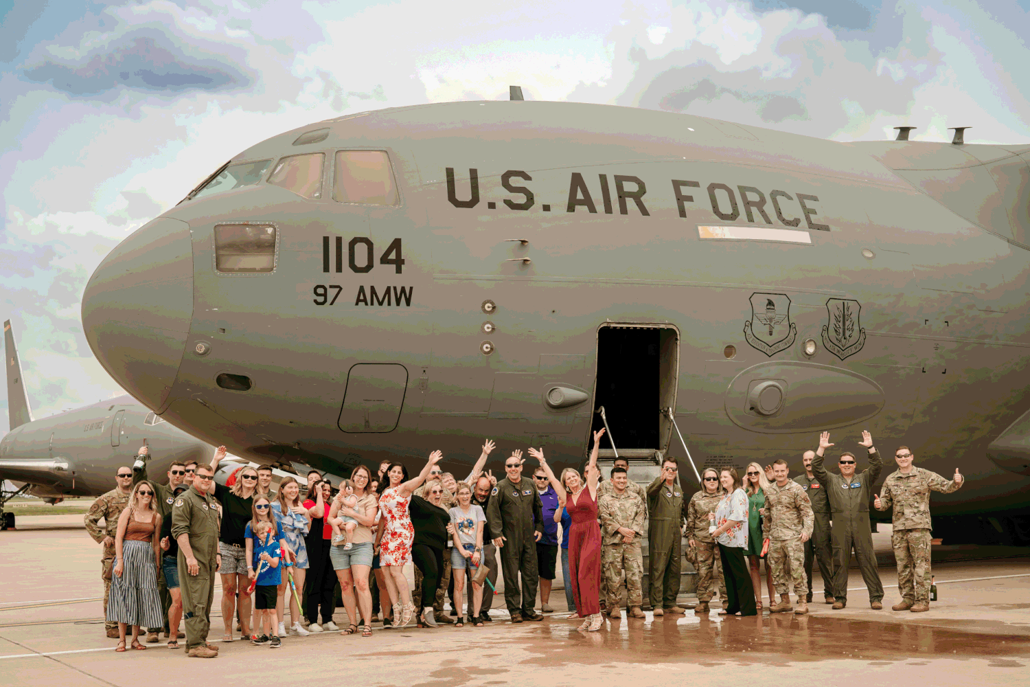 Mia Corazon Photography Lt Col Andrew Stewart Tara Fini Flight Altus Air Force Base AFB Oklahoma OK C-17 Session Family Photoshoot 97 AMW
