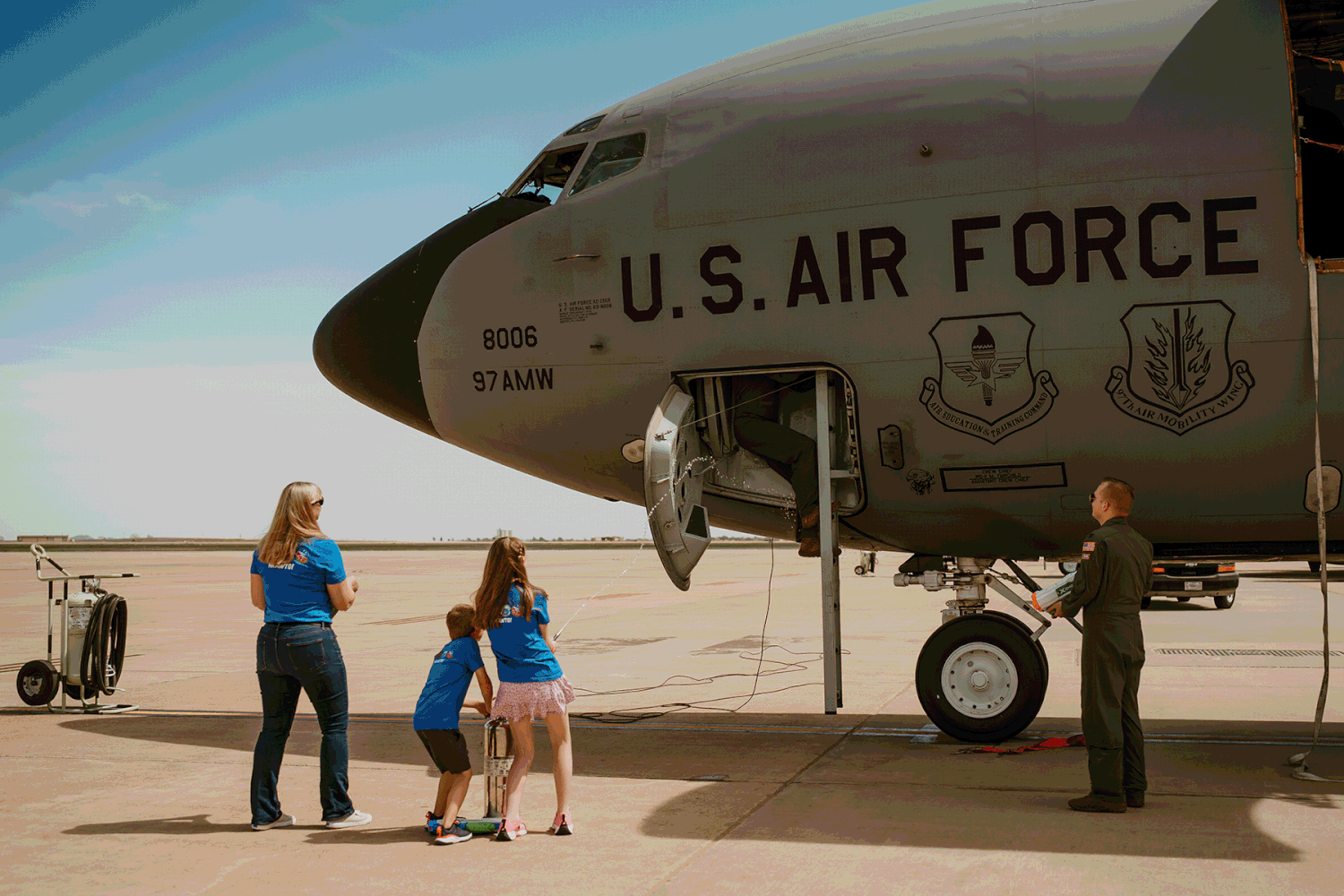 Mia Corazon Photography Lt Col Hans Foster Fini Flight Altus Air Force Base AFB Oklahoma OK KC-135 Session Family Photoshoot 56 ARS