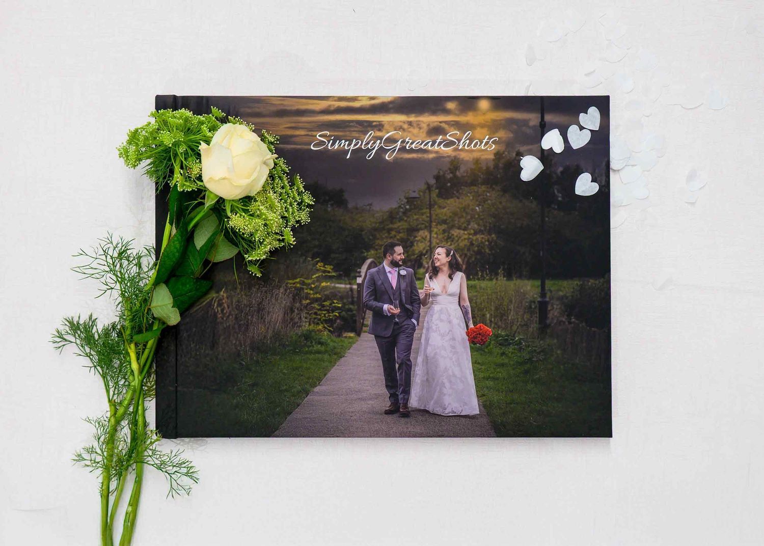 A premium wedding album by SimpyGreatShots Photography