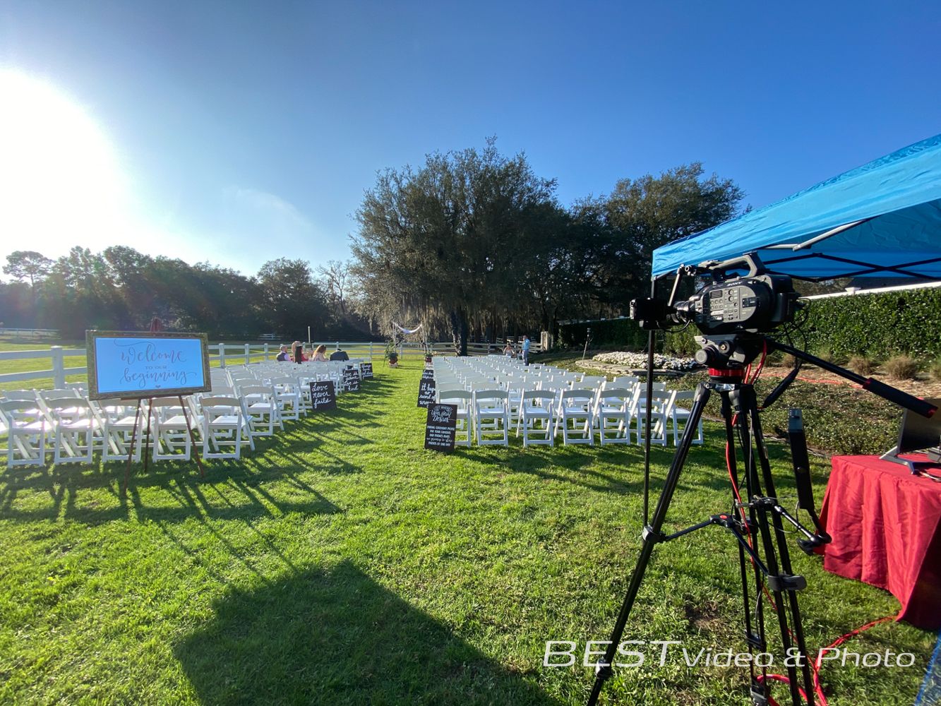 Video capture of wedding.