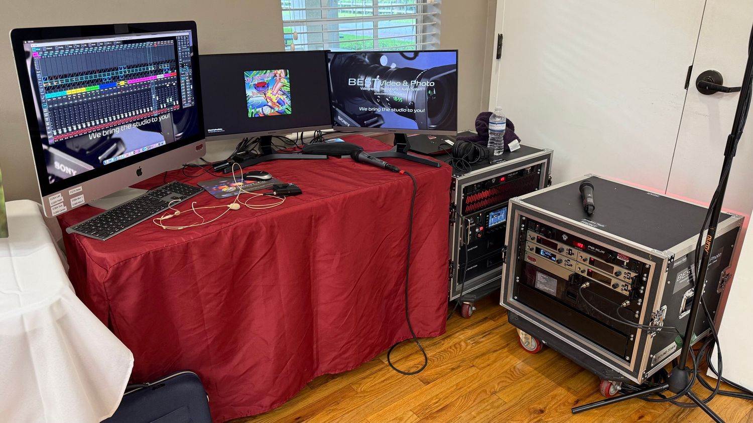 Audio system for event.