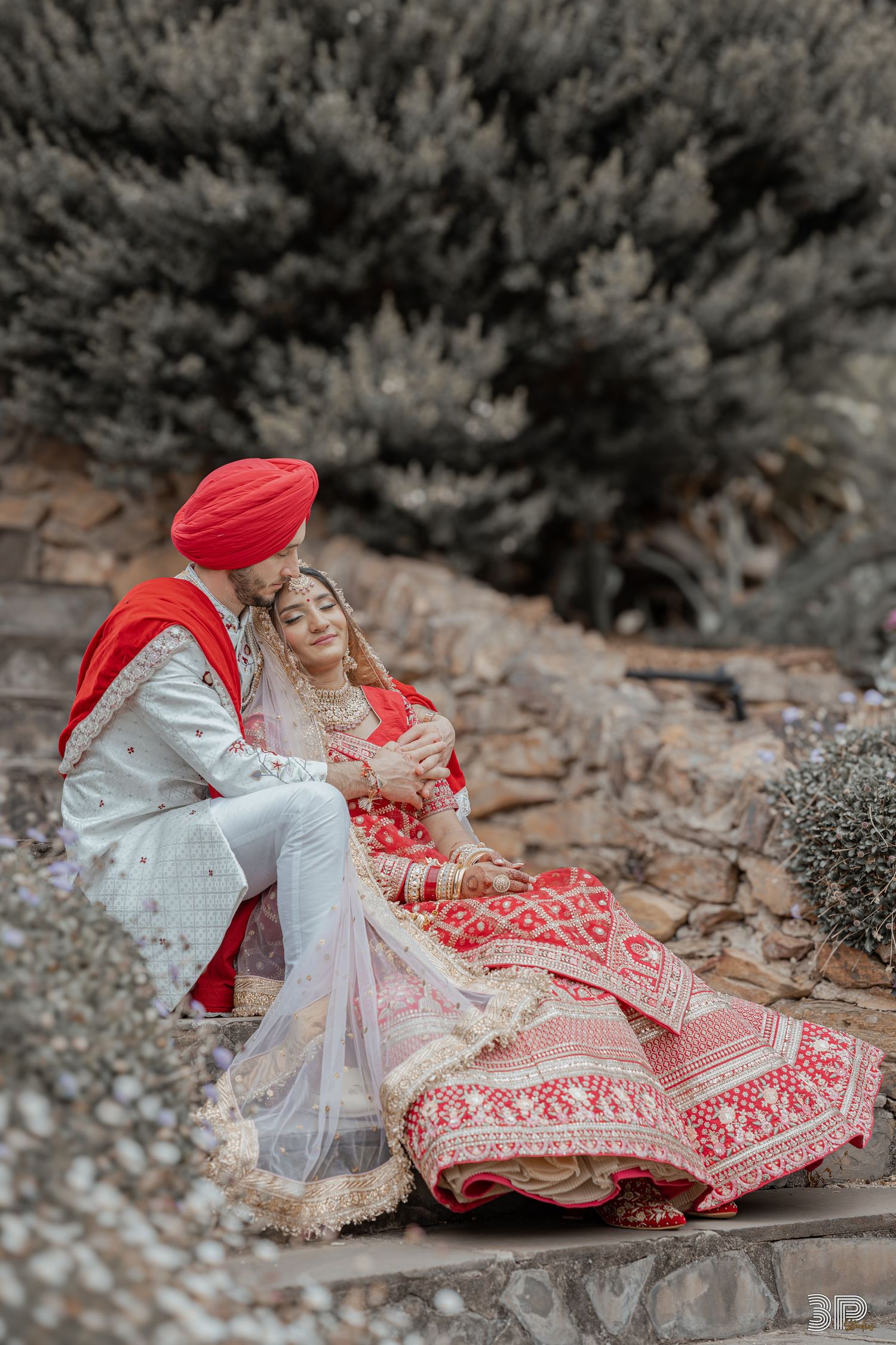 Bride and groom in a vintage-inspired wedding portrait, with classic attire and soft, nostalgic lighting.