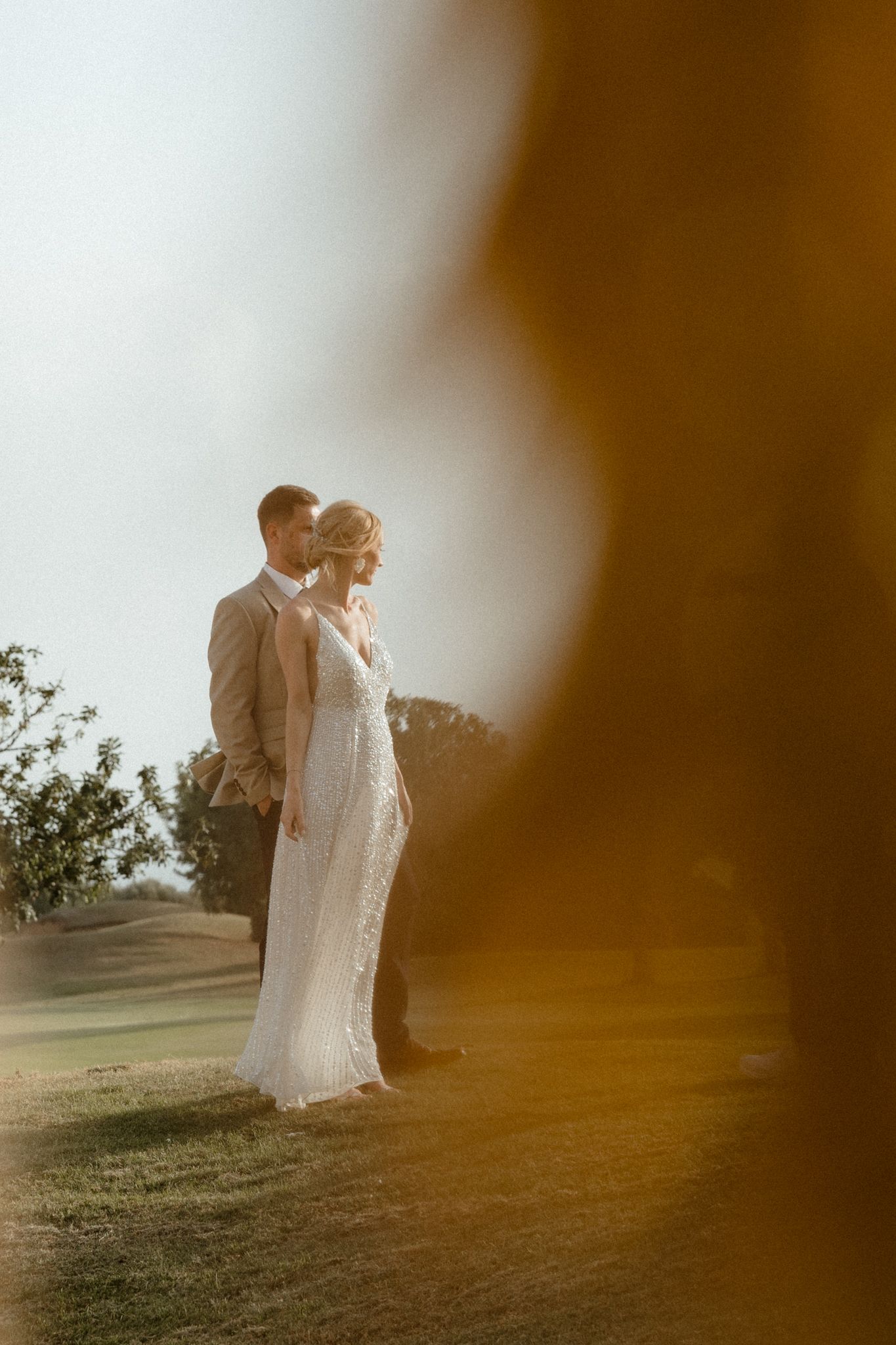 Cinematic wedding picture taken in Paphos by two talented professional photographers.