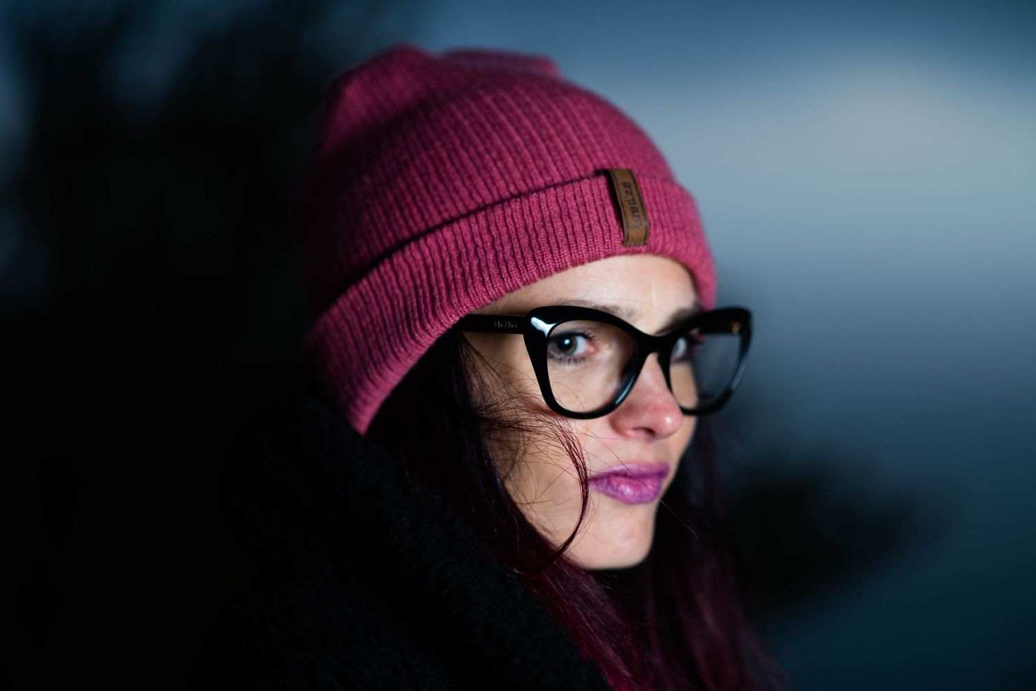 occhiali fashion indossati da modella a genova