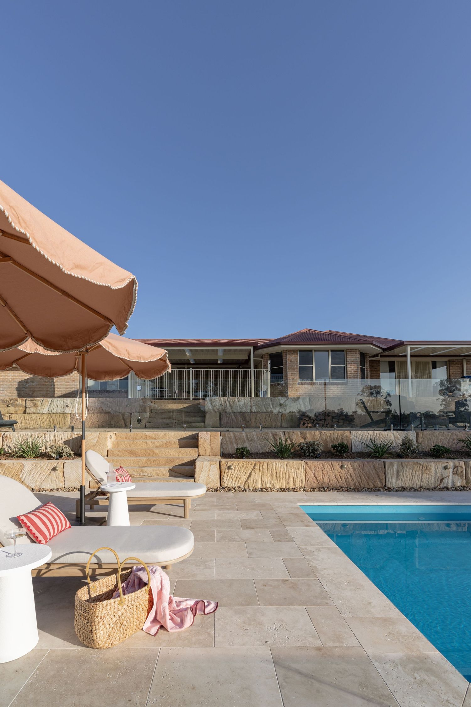Landscaping and exterior photography of pool in Southern Highlands, NSW.
