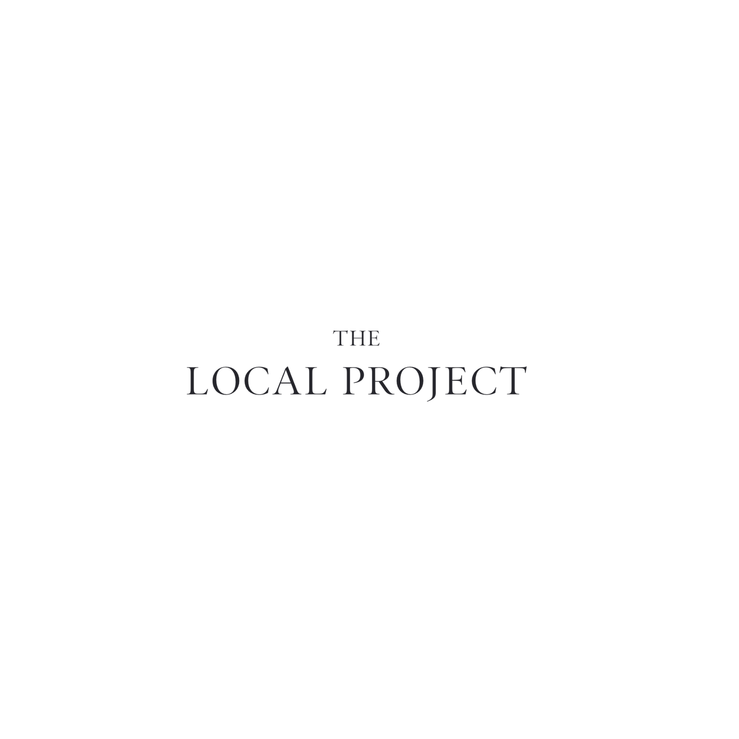 The Local Project logo in elegant serif typography on a clean white background.