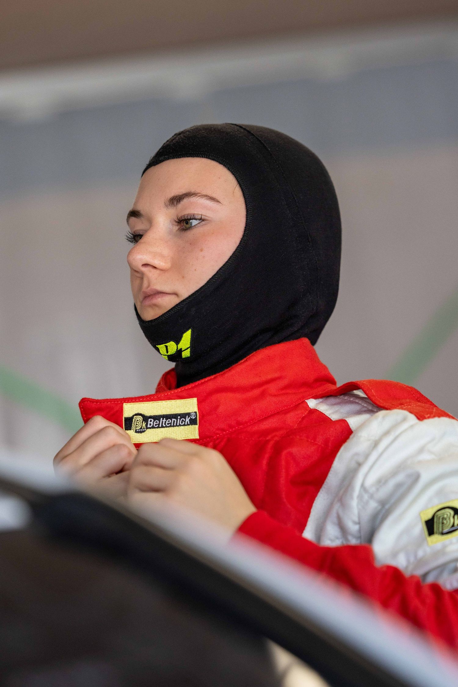 Laura Böhme kurz vor dem Start