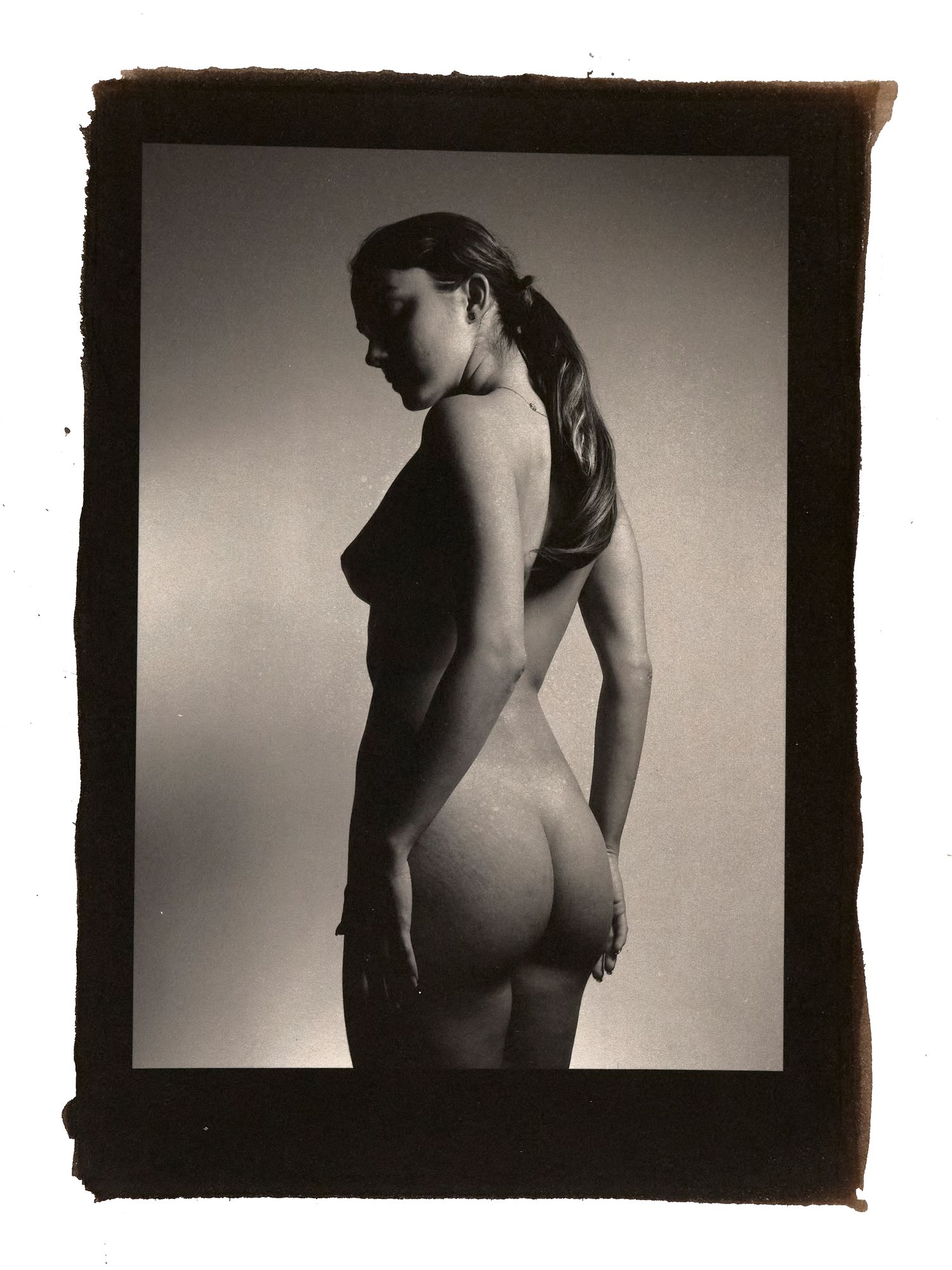Figure photography palladium print
