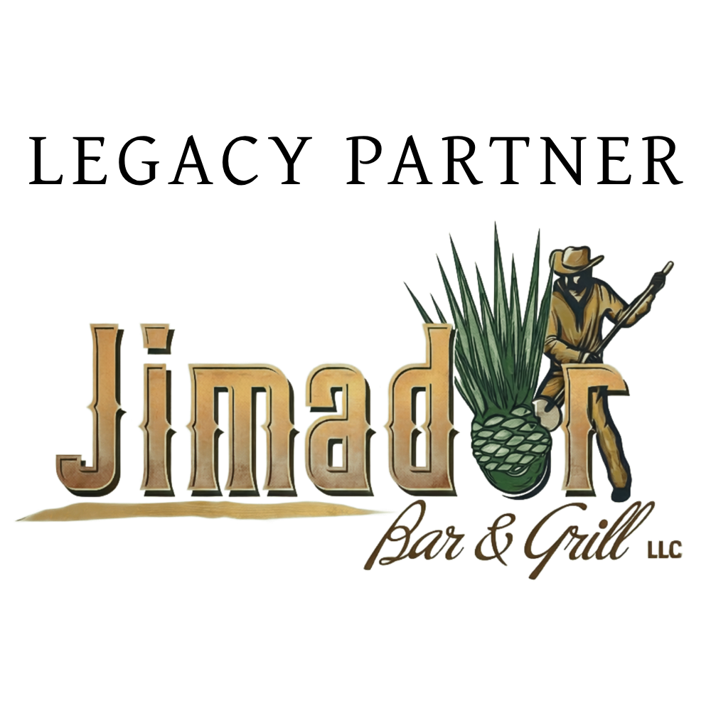 Jimador Bar & Grill LLC legacy partner logo featuring a jimador farmer with agave plant in brown and gold.