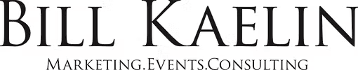 Bill Kaelin Marketing Events Consulting professional logo in elegant black serif typography.