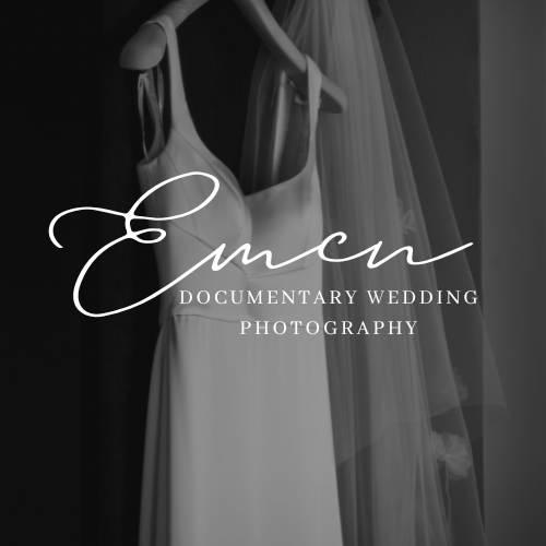 Elegant black and white wedding photography branding design with artistic typography and minimalist aesthetic.
